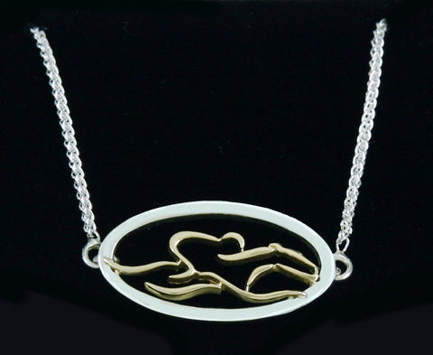 Our beautiful custom handmade silver sterling adjustable bracelet with a silver oval surrounding our 14k gold EMBRACE THE RACE icon. Adjustable slide makes this bracelet fit perfectly to any size wrist.