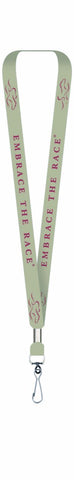 EMBRACE THE RACE® Lanyard Ticket Holder - Taupe