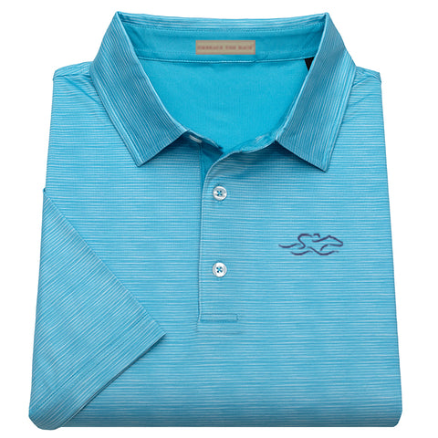 Ocean Blue Performance Polo