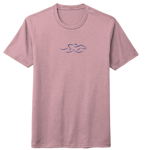 Short Sleeve Soft Cotton T-Shirt-Lavender Heather