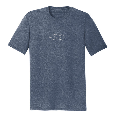 Short Sleeve Soft Cotton T-Shirt- Navy Frost