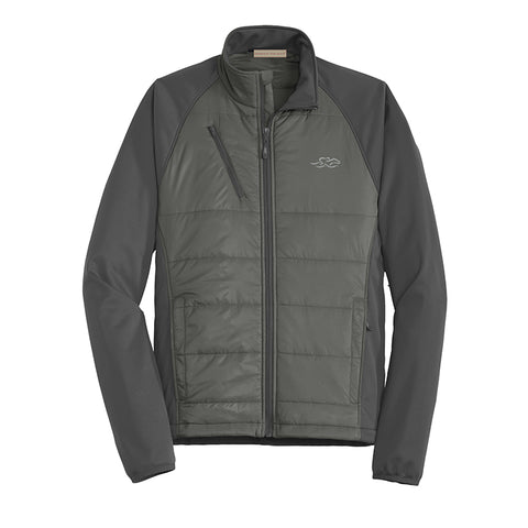 Hybrid Soft Shell Jacket -  Charcoal with Gray