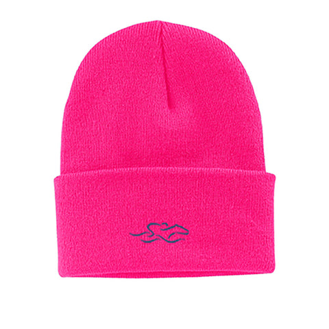 EMBRACE THE RACE® Cuffed Beanie Hat - Neon Pink