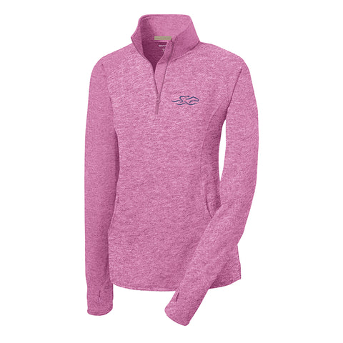Womens Super Sport Pullover - Heathered Pink